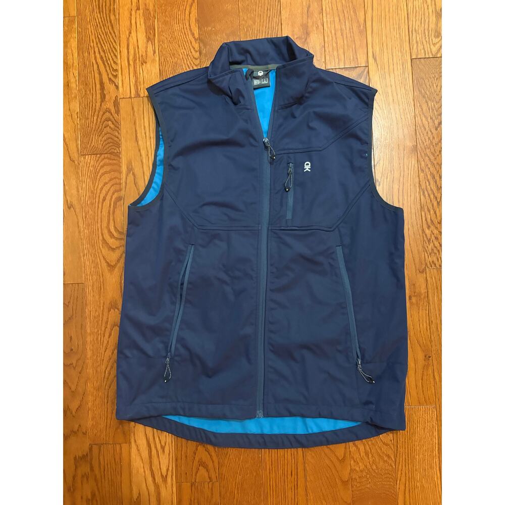Little Donkey Andy DryTech Vest Men's Large Navy Water Resistant Reflective